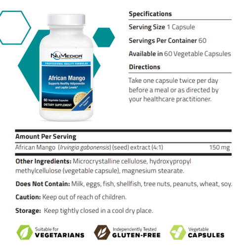 African Mango by NuMedica - 60 Capsules