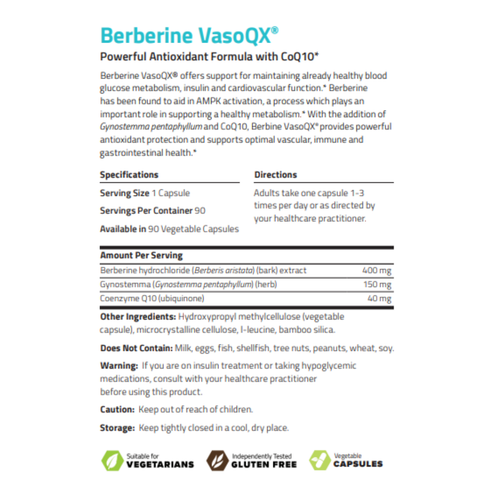 Berberine VasoQX™ by NuMedica - 90 Capsules