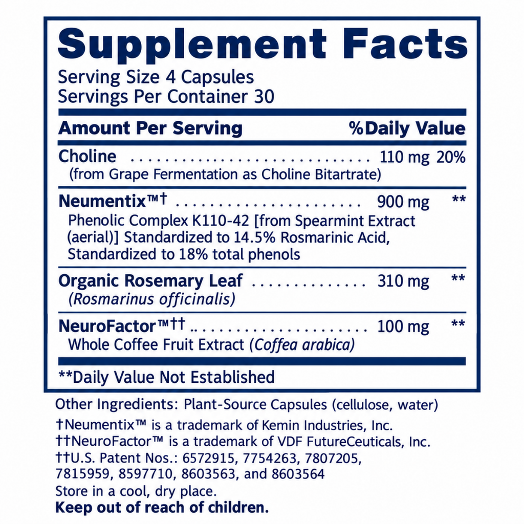 CogniTropic™ by Premier Research Labs - 120 Capsules