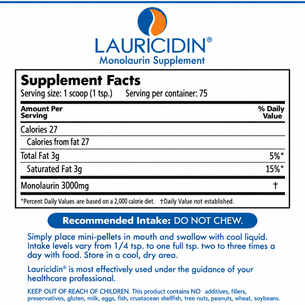 Lauricidin® Pure Monolaurin - 227g Jar